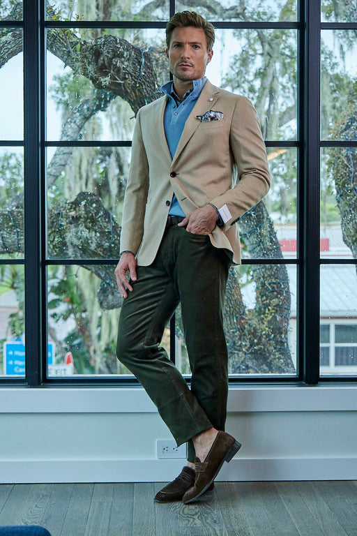 Tan Silk & Cashmere Sport Coat