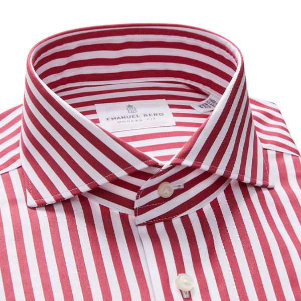 Red & White Striped Dress Shirt