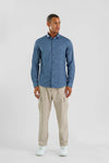 Nova - Dusk Blue Rectangular Long Sleeve Shirt