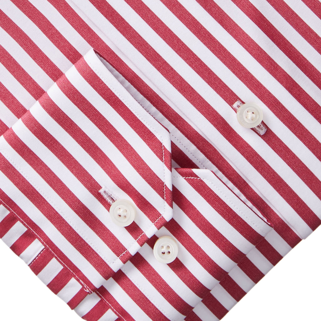 Red white dress shirt online