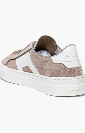 Double Buckle Inspired Suede Sneaker