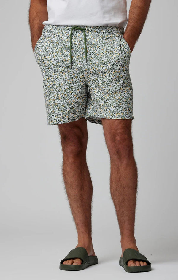 White Grapefruit Trees Swim Shorts