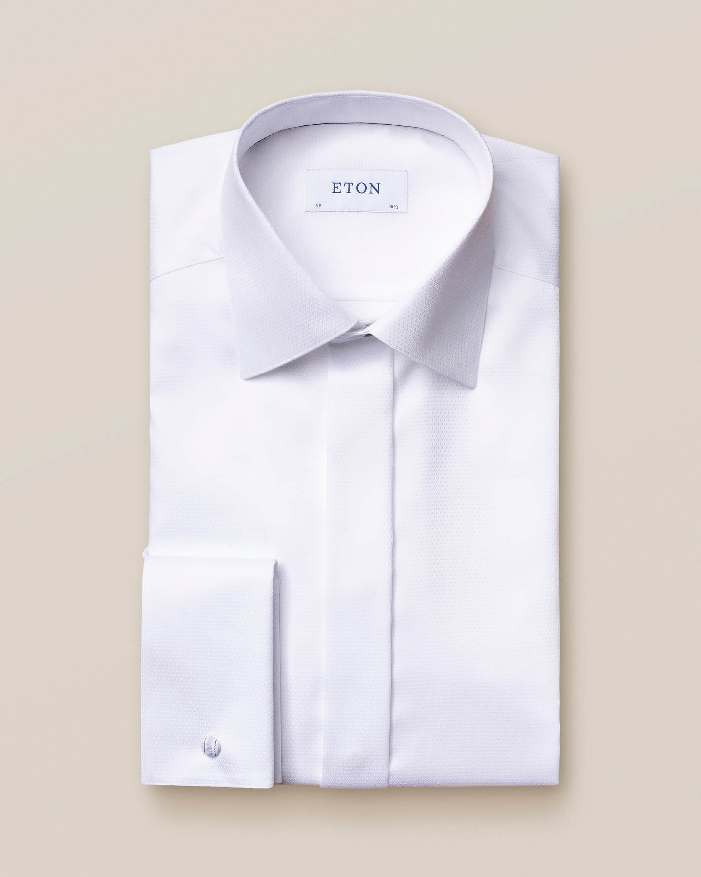 White Subtle Sheen Tuxedo Premium Giza Shirt – The Foomer