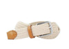 Newport Woven Italian Stretch Belt - Sand