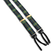 Green Plaid 100% Silk Formal Braces