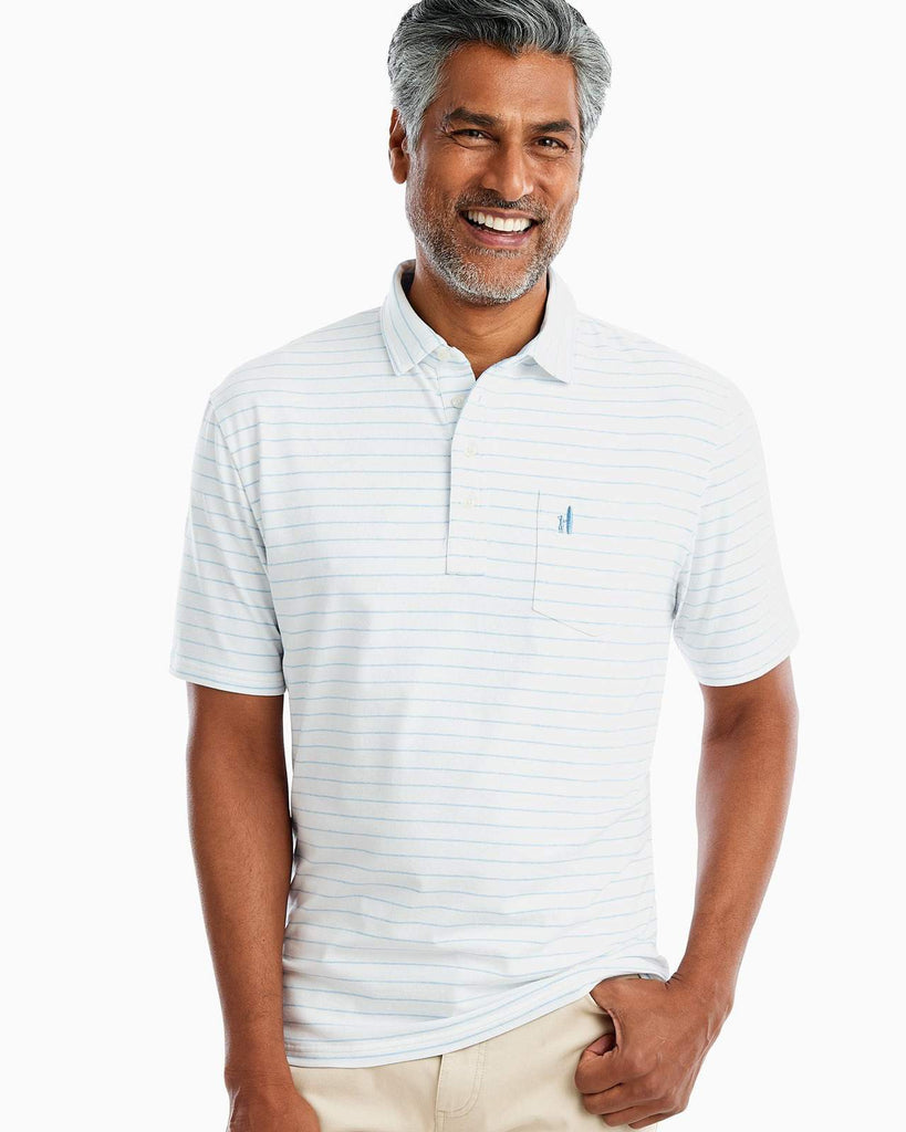 The Original 4 Button Polo Neese Stripe John Craig